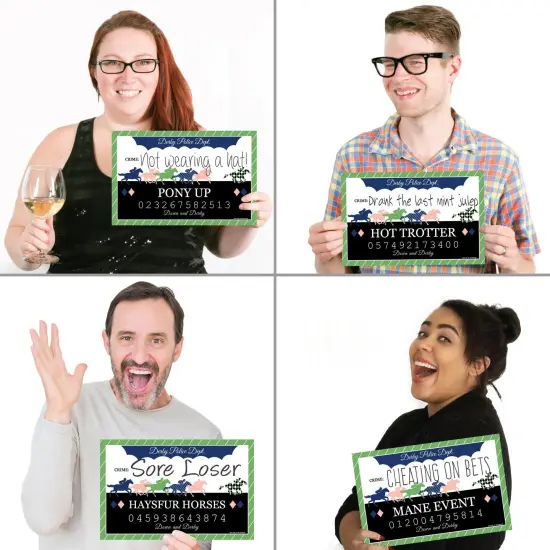 Big Dot of Happiness Kentucky Horse Derby - Horse Race Party Mug Shots - Photo Booth Props Kit - 20 Count {4}