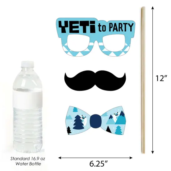 Big Dot of Happiness Yeti to Party - Abominable Snowman Party or Birthday Party Photo Booth Props Kit - 20 Count {6}