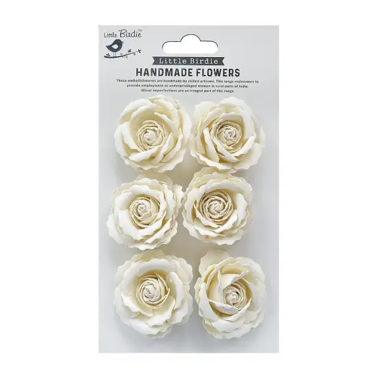 Little Birdie Ellis Paper Flowers 6/Pkg {1}