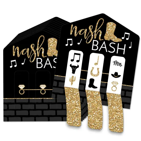 Big Dot of Happiness Nash Bash - Nashville Bachelorette Party Game Pickle Cards - Pull Tabs 3-in-a-Row - Set of 12 {1}