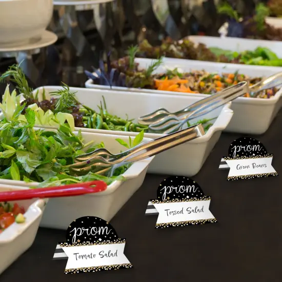 Big Dot of Happiness Prom - Prom Night Party Tent Buffet Card - Table Setting Name Place Cards - Set of 24 {4}