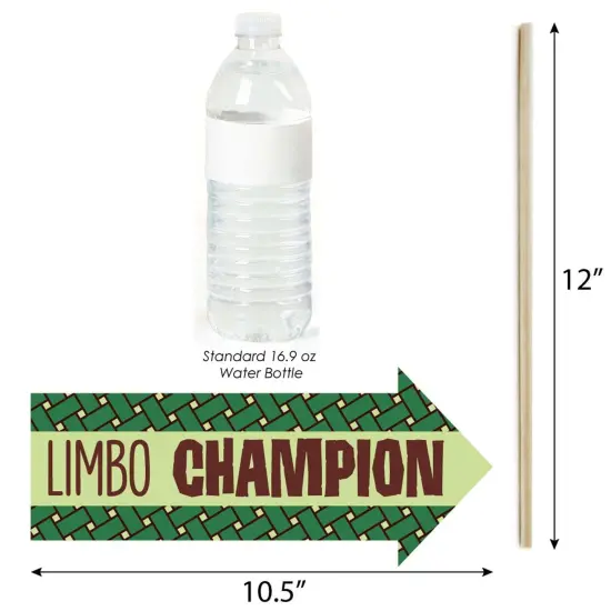 Big Dot of Happiness Funny Luau - Hawaiian Party Photo Booth Props Kit - 10 Piece {4}