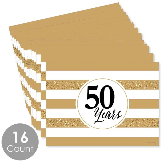 Big Dot of Happiness We Still Do - 50th Wedding Anniversary - Party Table Decorations - Anniversary Party Placemats - Set of 16 {4}