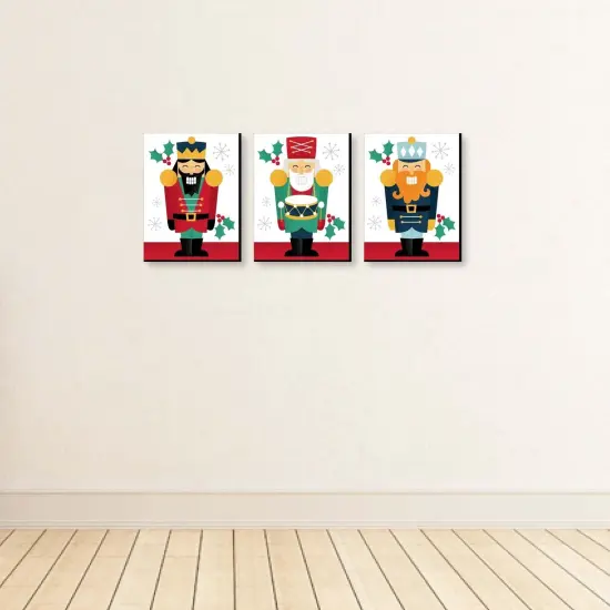 Big Dot of Happiness Christmas Nutcracker - Holiday Wall Art Room Decor - 7.5 x 10 inches - Set of 3 Prints {4}