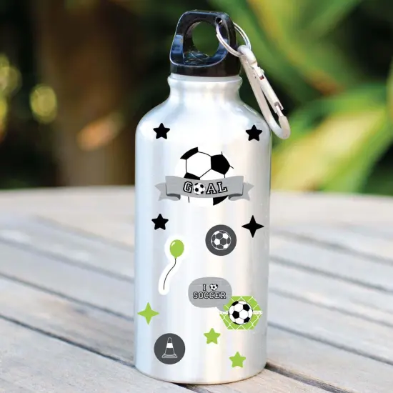 Big Dot of Happiness Goaaal - Soccer - Birthday Party Favor Kids Stickers - 16 Sheets - 256 Stickers {6}