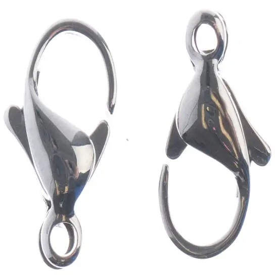 John Bead Stainless Steel Lobster Clasp 8/Pkg-12x7mm {3}