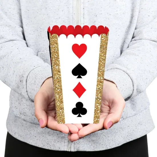 Big Dot of Happiness Las Vegas - Casino Party Favor Popcorn Treat Boxes - Set of 12 {6}