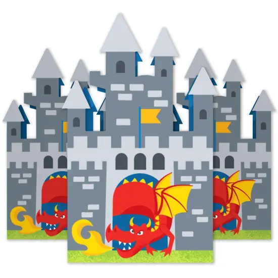Big Dot of Happiness Calling All Knights and Dragons - Medieval Party or Birthday Party Favor Gift Boxes - Castle Boxes - Set of 12 {3}