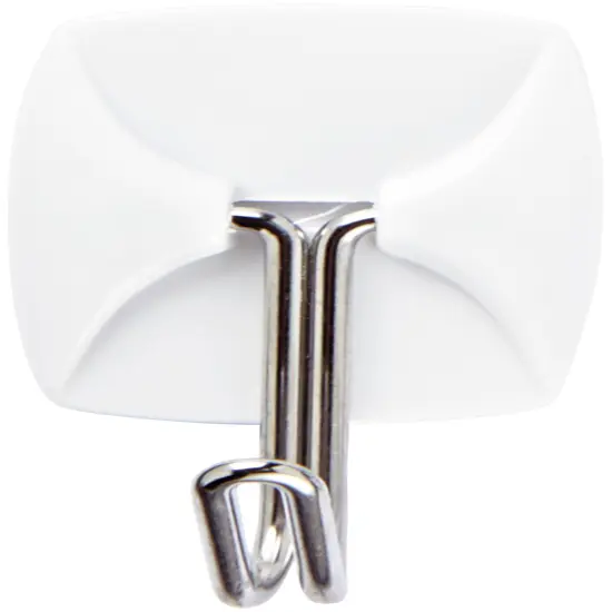 Command Small Wire Hooks 4/Pkg-White 4 Hooks & 5 Strips {3}
