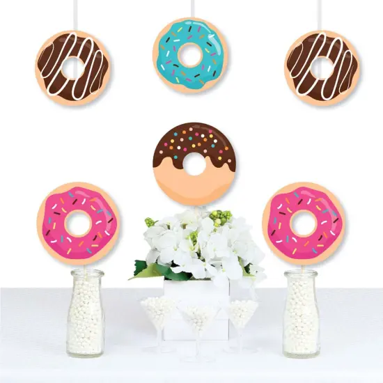Big Dot of Happiness Donut Worry, Let's Party - Decorations DIY Doughnut Party Essentials - Set of 20 {1}