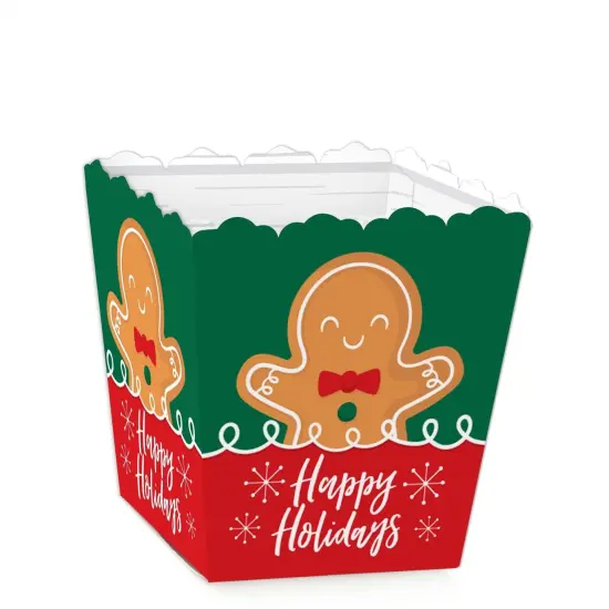Big Dot of Happiness Gingerbread Christmas - Party Mini Favor Boxes - Gingerbread Man Holiday Party Treat Candy Boxes - Set of 12 {1}