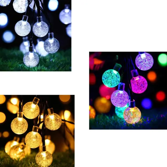 Waterproof Solar Powered String Lights Multicolor {5}