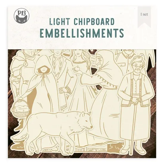 P13 Light Chipboard Decoration Base 8"X8"-Once Upon A Time, Mini Theatre {1}