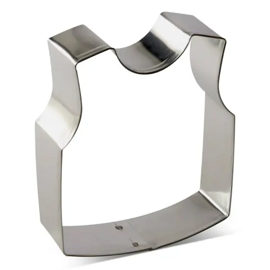 Vest Cookie Cutter 3.5 in B1589, CookieCutter.com, Tin Plated Steel, Handmade in the USA {1}