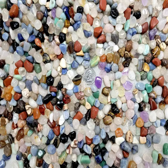 Mini Tumbled Stone Crystals Bulk - Brazilian Mix {3}