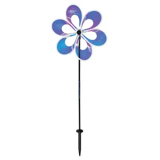 In the Breeze 2667 - 13.5 Inch Iridescent Windee Wheelz Spinner - Outdoor Garden Décor {1}