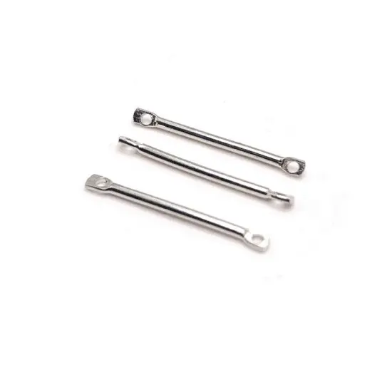 4, 20 or 50 Pieces: Silver Toned 20x2mm Simple Minimalist Bar Connectors {1}