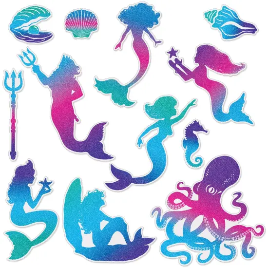 Mermaid Cutouts, (Pack Of 12) {1}