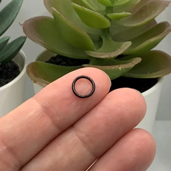 100, 500 or 1,000 Pieces: 8 mm Black Enamel Coated Open Jump Rings, 18g {3}