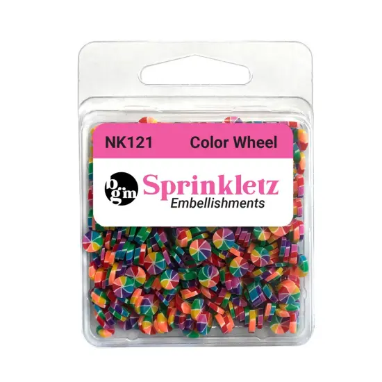 Buttons Galore Colorful Polymer Clay Embellishments for Craft Scrapbooks Cardmaking (Color Wheel, 1,800 Pieces - 36 Grams) {3}