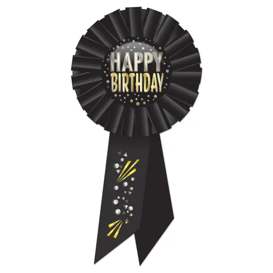 Happy Birthday Rosette, (Pack of 6) {1}