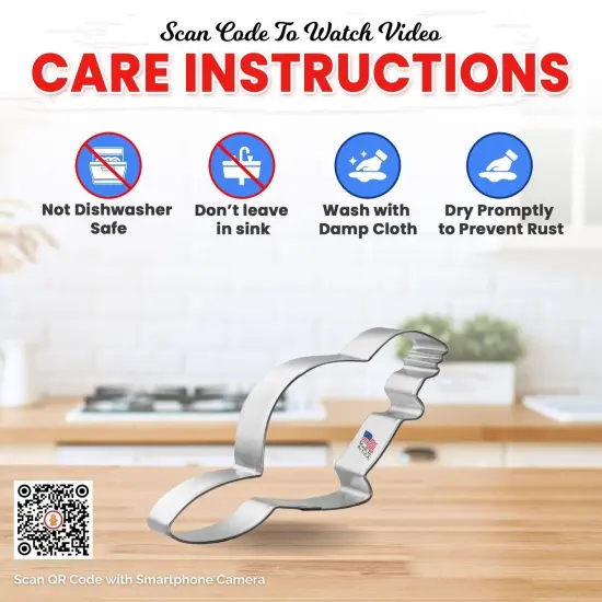 Beaver Cookie Cutter 4 in, CookieCutter.com, Tin Plated Steel, Handmade in the USA {4}