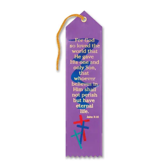 For God So Loved The World Ribbon (Pack of 6) {1}