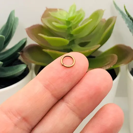 100, 500 or 1,000 Pieces: 7 mm Antique Copper Open Jump Rings, 18g {3}