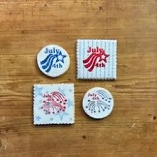 4th of July Cookie Stencil Set | C432 by Designer Stencils | Baking Stencils for Royal Icing, Airbrush, Dusting Powder | {5}