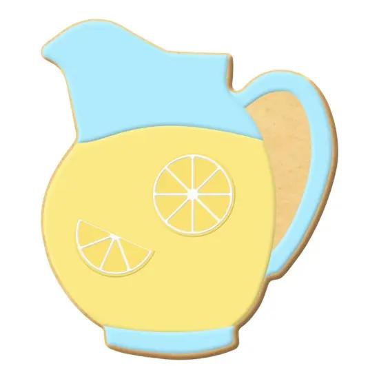 Juice Lemonade Pitcher Cookie Cutter 3.5 in, CookieCutter.com, Tin Plated Steel, Handmade in the USA {3}