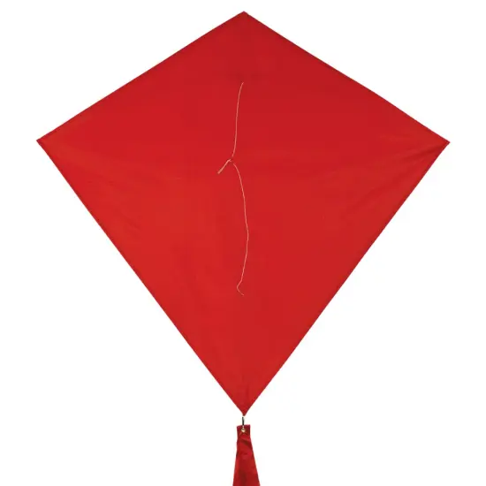 In the Breeze 3299 - Cherry 30 Inch Diamond Kite - Solid Red, Fun, Easy Flying Kite {1}