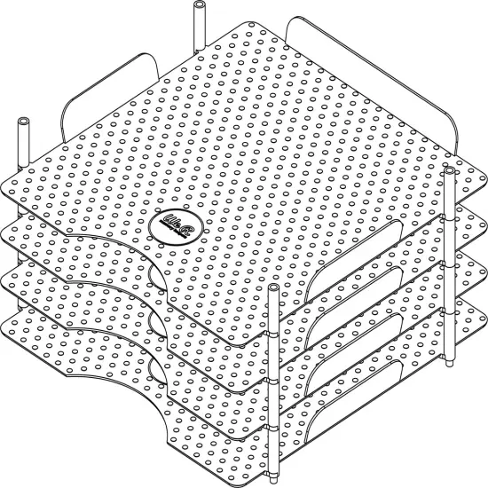 We R Stackable Acrylic Paper Trays 4/Pkg-Clear 12"X13" {6}