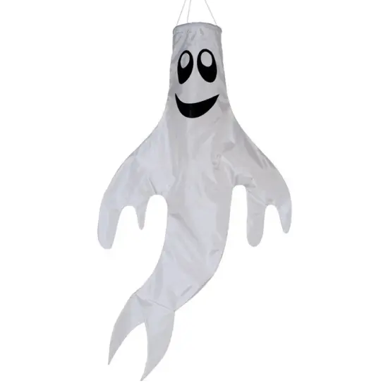 In the Breeze Large 43 inch Ghost Windsock Halloween Hanging Decoration {1}