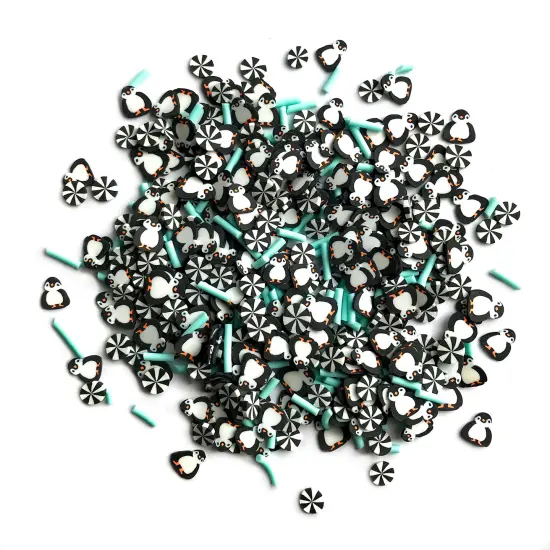 Buttons Galore Sprinkletz Embellishments for Crafts, Tiny Polymer Clay Shapes & Unique Designs - Playful Penguins - 3 Pack {2}