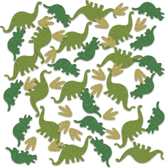 Dinosaur Deluxe Sparkle Confetti, (Pack Of 12) {1}
