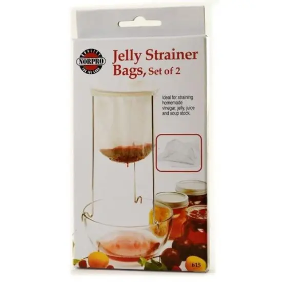 Norpro Cotton / Polyester Blend Reusable Jelly Strainer Bags - 2 pack {6}