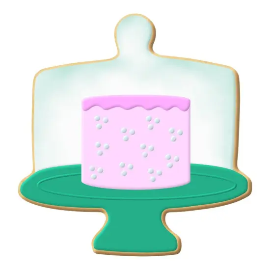 Cake Stand Cookie Cutter 3.5 in, CookieCutter.com, Tin Plated Steel, Handmade in the USA {3}