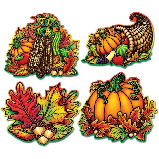 Pkgd Autumn Splendor Cutouts (Pack of 12) {1}