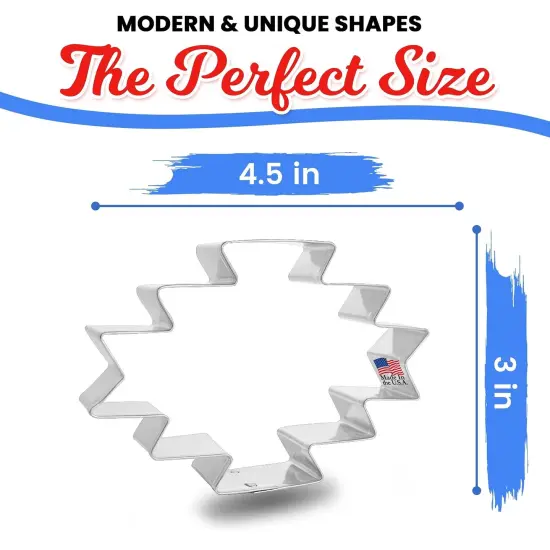 Bohemian Plaque Cookie Cutter 4.5 in B1609, CookieCutter.com, Tin Plated Steel, Handmade in the USA {3}