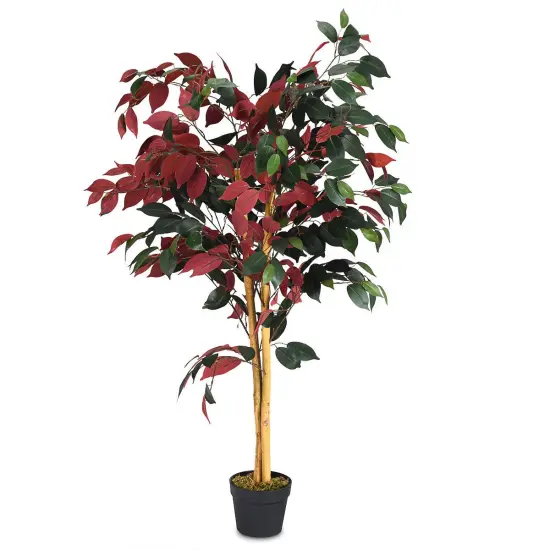 Costway 3.5'4'5'5.5'6' Artificial Tree Indoor-Outdoor Home Decor {10}