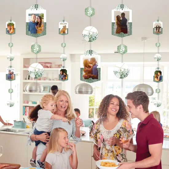 Big Dot of Happiness Boho Botanical - Greenery Party Vertical Photo Garland 35 Pieces {7}