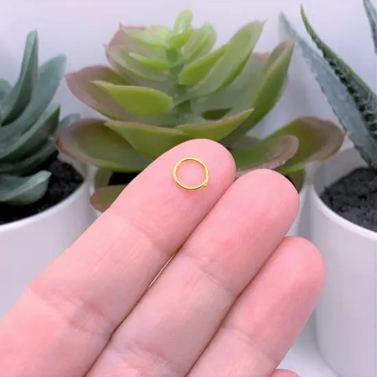 100, 500 or 1,000 Pieces: 7 mm Gold Plated Jump Rings, 21g {3}