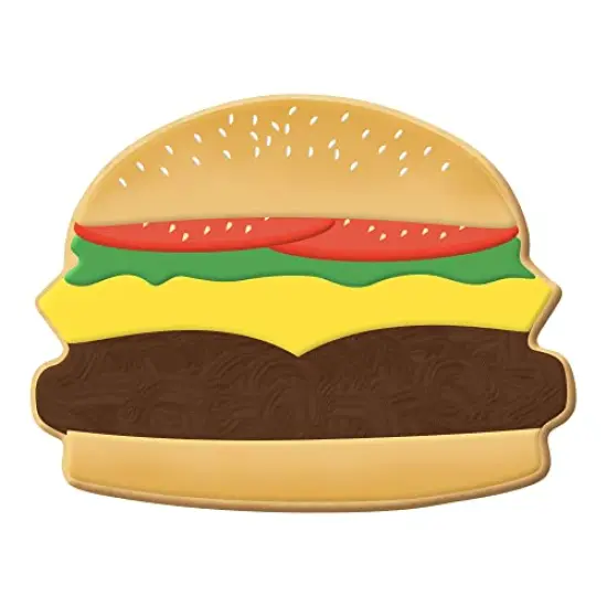 Hamburger Cookie Cutter 3.5 in, CookieCutter.com, Tin Plated Steel, Handmade in the USA {2}