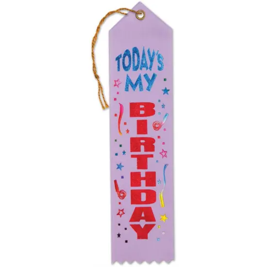 Today's My Birthday Award Ribbon (Pack of 6) {1}