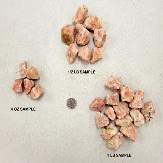 Orange Sunstone Crystals - Raw Rough Stones Bulk {4}