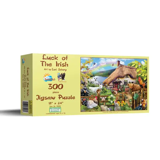 Sunsout Luck of the Irish 300 pc St. Patricks Day Jigsaw Puzzle 35006 {3}
