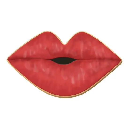 Lipstick Kiss Cookie Cutter 4.25 in, CookieCutter.com, Tin Plated Steel, Handmade in the USA {3}