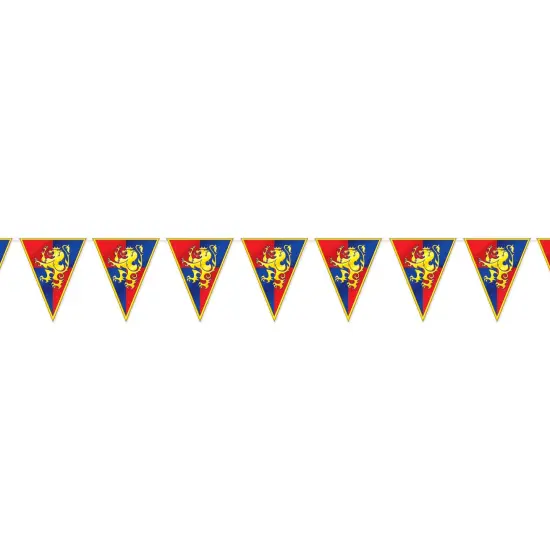 Medieval Pennant Banner (Pack of 12) {1}