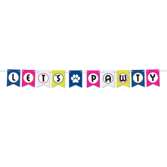 Lets Pawty Streamer, (Pack Of 12) {1}