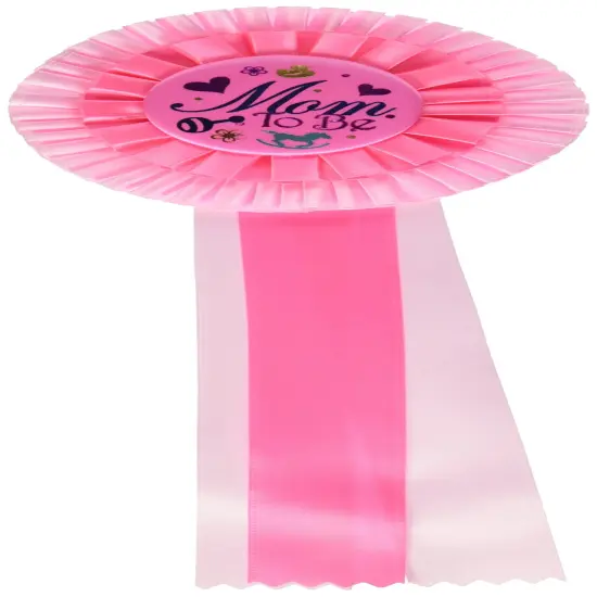 Pink Mom To Be Deluxe Rosette (Pack of 3) {1}